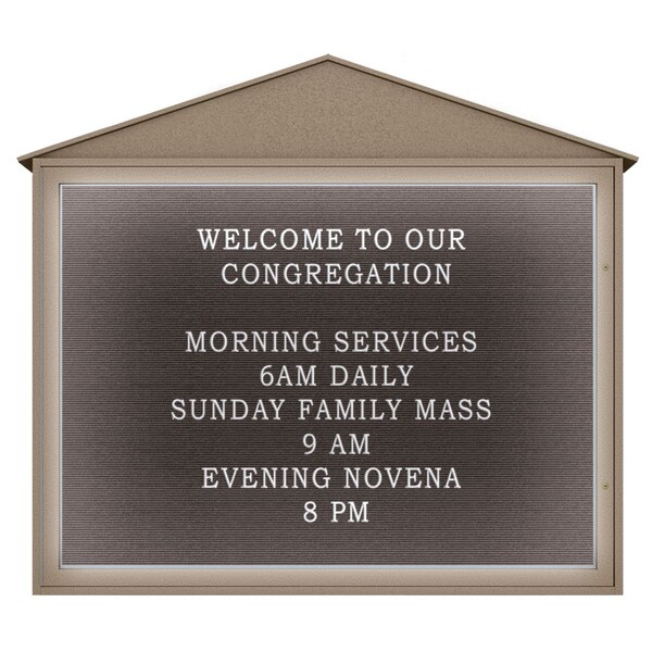 Indoor Enclosed Combo Board, 72"x36", Bronze Frame/Burgundy & Burgundy